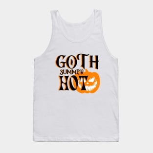 Hot Goth Summer-Horror Smiling Pumpkin Tank Top